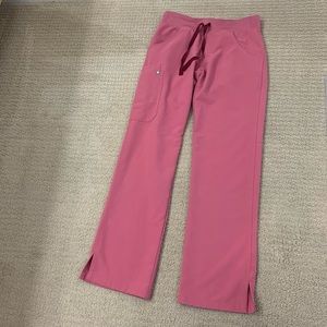 Figs Technical Collection Kade Cargo Pink Scrub Pants Sz XS